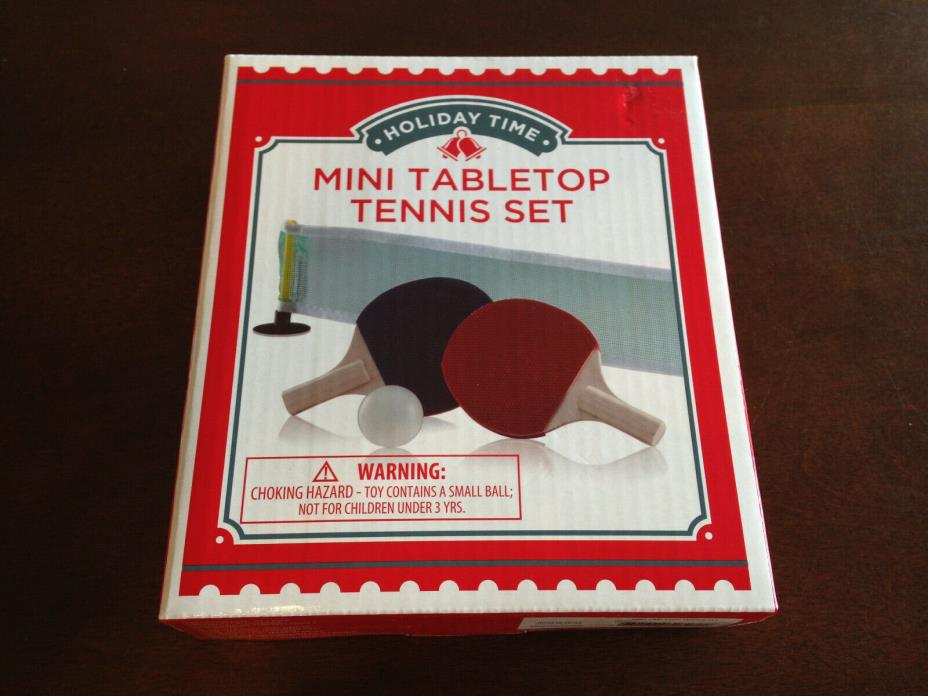 Mini Tabletop Tennis Set - FREE SHIPPING! Office Fun, Entertain Kids, Birthdays