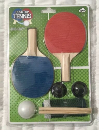 Indoor Mini Office Desktop Ping Pong Table Tennis Set - NEW -  Ships FREE In USA