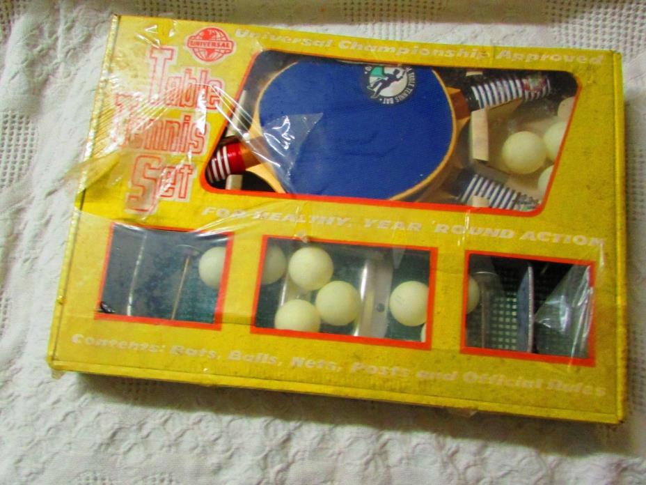 Vintage Universal Table Tennis Set New In Box