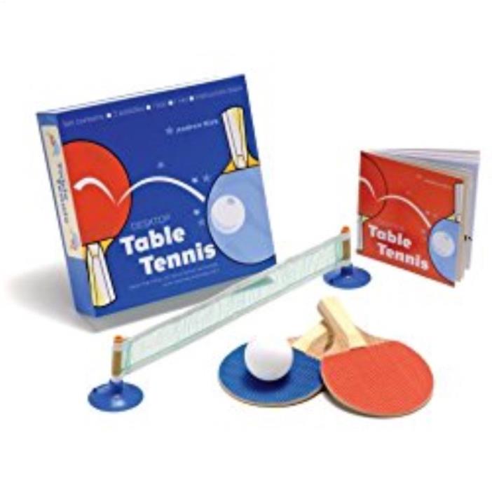 Desktop TABLE TENNIS Ping Pong Complete Portable Party Office Holidays Gift NIB!