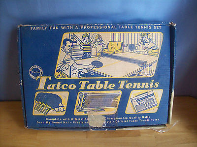 Vintage Tatco TAble Tennis Ping Pong Set