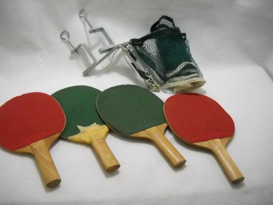 Vintage Ping Pong Game Wood Paddles STB Rite Orthodox Style