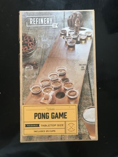 MAN CAVE ITEM!! Refinery and Co. Beer Pong Game Includes 25 Cups