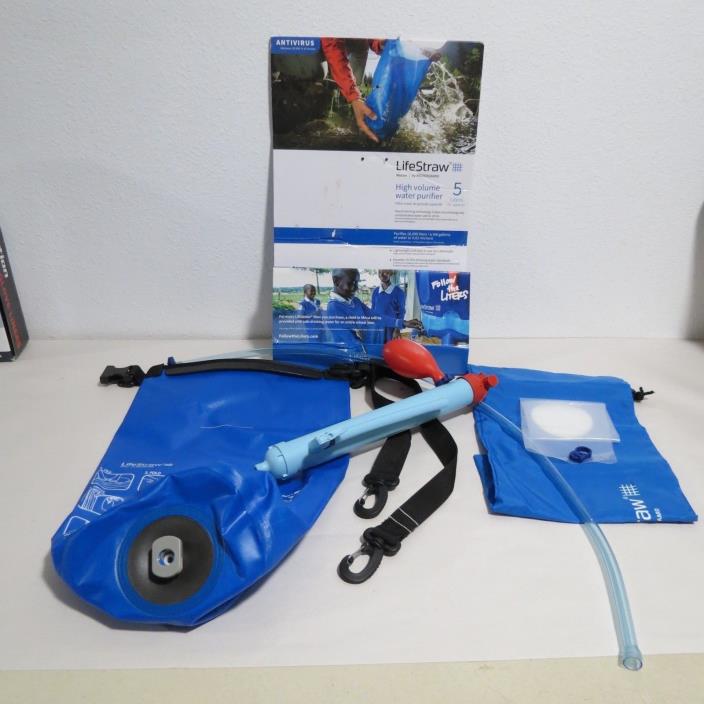 LifeStraw 5L Mission Water Purification System High-Volume Gravity-Fed Purifier