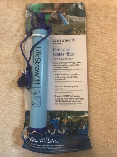 LIFESTRAW PORTABLE Personal WATER FILTER Purification Purifier Survival Gear