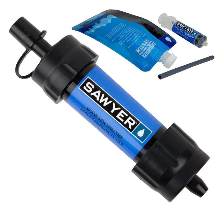 Water Sawyer Mini Filtration System SP128 New Single Filter ( Blue)