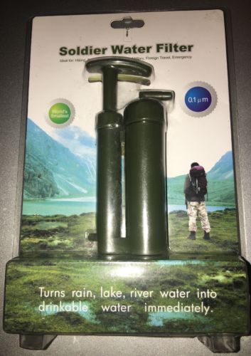 soldier water purifier Outdoor portable water filters for camping expedition