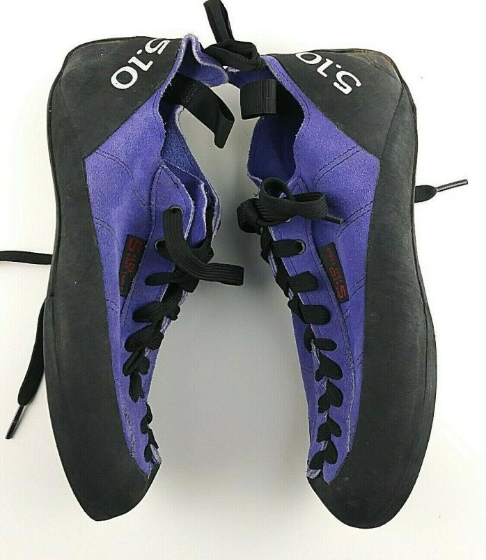 Five Ten Men's Size 10 (EUR 43) Foot Tools Climbing Shoes Stealth C4 Purple #41