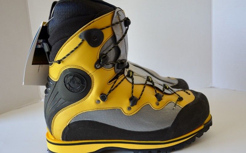 La Sportiva Spantik Giallo Mountaineering Alpine Boots 44 Men 10.5 Women's 11.5