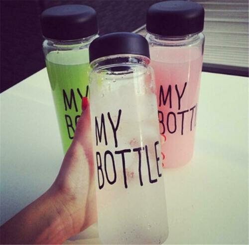 500ml  Fashion my bottle plastic sports water bottle Lemon Juice water bottle