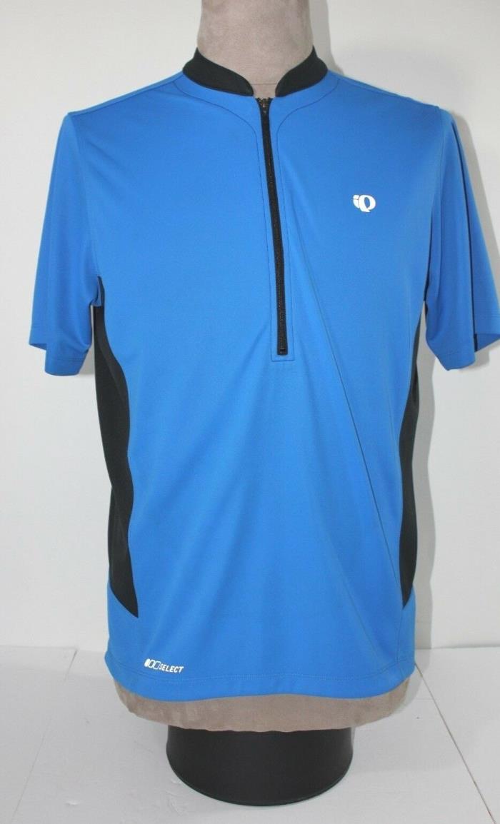 Pearl Izumi Select Mens Large Full Zip Cycling Jersey Blue/Blk/ trim Mens