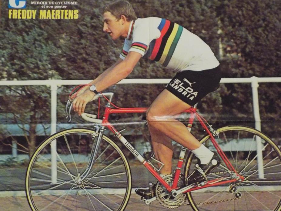 Freddy Maertens cycling poster Tour de France colnago flandria merckx shimano