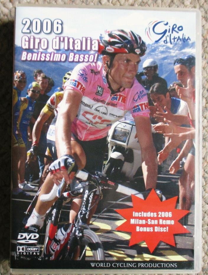 2006 Giro d'Italia World Cycling Productions 3 DVD+Milan San Remo DVD Very Clean