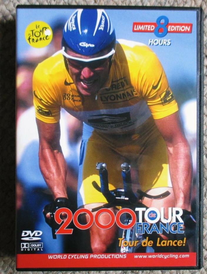 2000 Tour De France World Cycling Productions 4 DVD 8 hrs Lance Armstrong Clean
