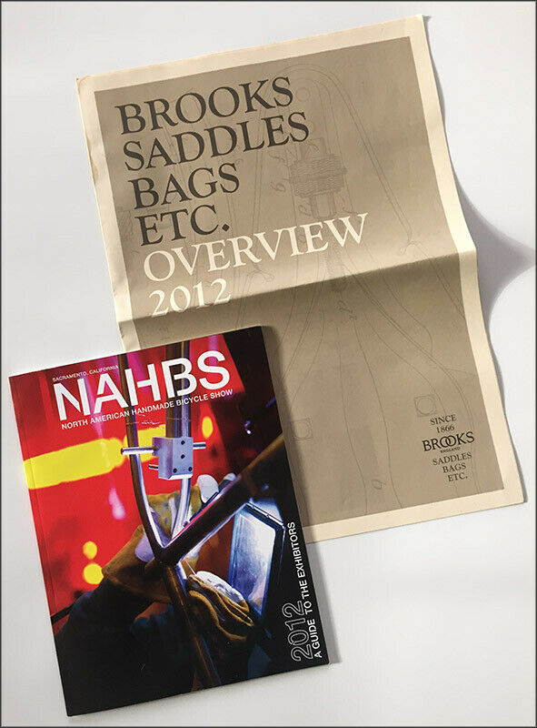 2012 NAHBS North American Handmade Bicycle Show Guide Sacramento Brooks Saddles