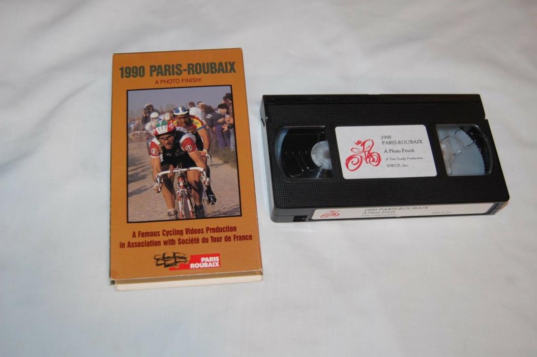 1990 Paris Roubaix VHS video tape cycling race Steve Bauer Phil Liggett