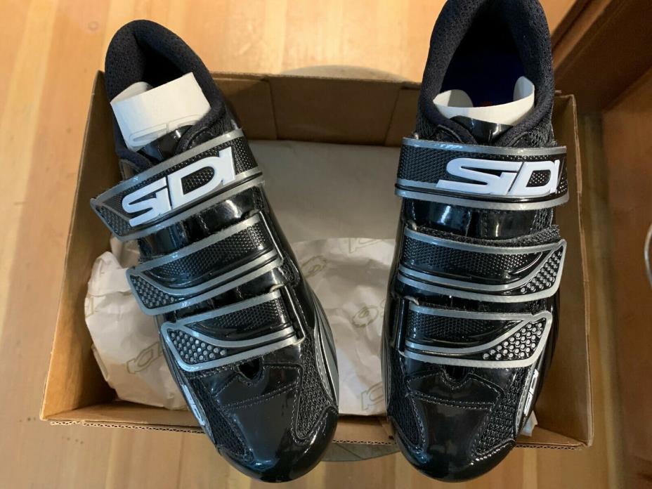 SIDI Sun Womens Mountain / Spin Cycling Shoe Size 38.5 Black / Silver