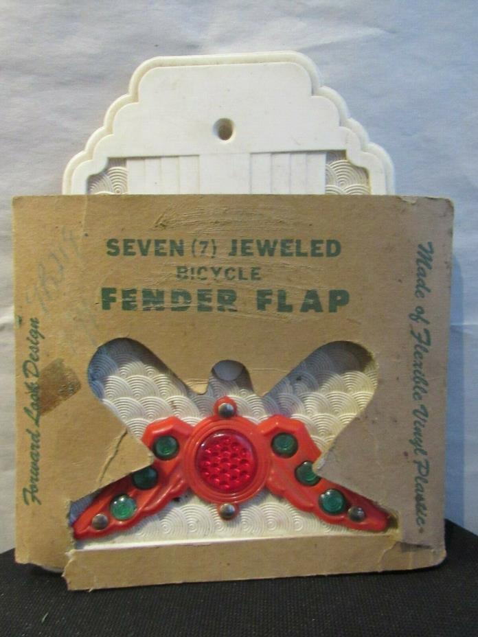 Vintage Seven Jeweled Bicycle Fender Flap