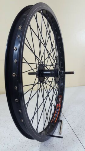 Mongoose Old-Mid School BMX Bicycle Wheel Black Spins Nice 3/4