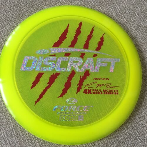 DISCRAFT First Run 4x Paul McBeth Z Force Overstable Disc Golf Distance Driver!