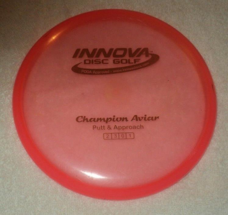 INNOVA Champion Aviar 168g Pink Putt & Approach Disc Golf Putter: No Ink