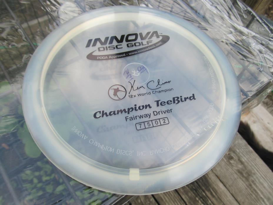 Innova Champion 2014 Clear TeeBird Ken Climo 12x World Disc Golf Fairway Driver