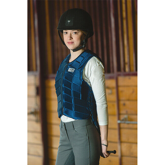 LADIES INTEC Quilted Cushioned Riding Vest -Black, Navy or Green