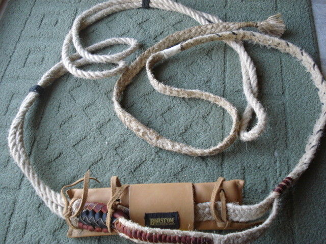 MINI BULL RIDING ROPE RIGHT HAND RODEO WESTERN BULL RIDING GEAR BARSTOW PAD