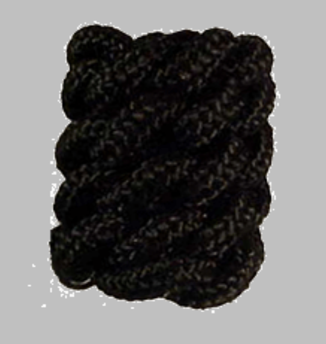 Black Poly Braided Horn Knot 2 Pack Calf Roping Breakaway Roping