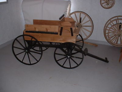 Hitch Wagon cart horse drawn buckboard pony buggy ornamental toy