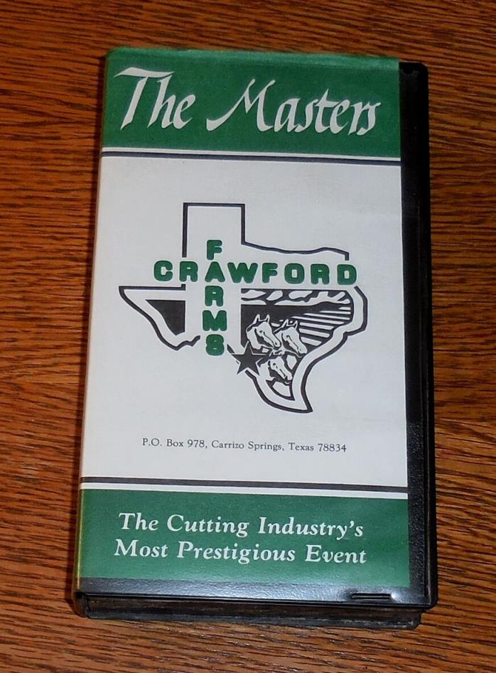 Crawford Farms, The 1987 Masters Finals, Cutting Industry Championship VHS Tape