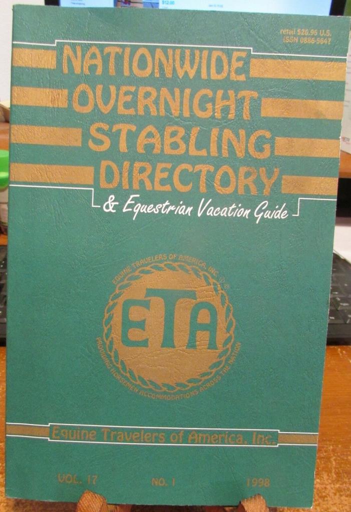 Nationwide Overnight Stabling Directory & Equestrian Vacation Guide 1998 LN