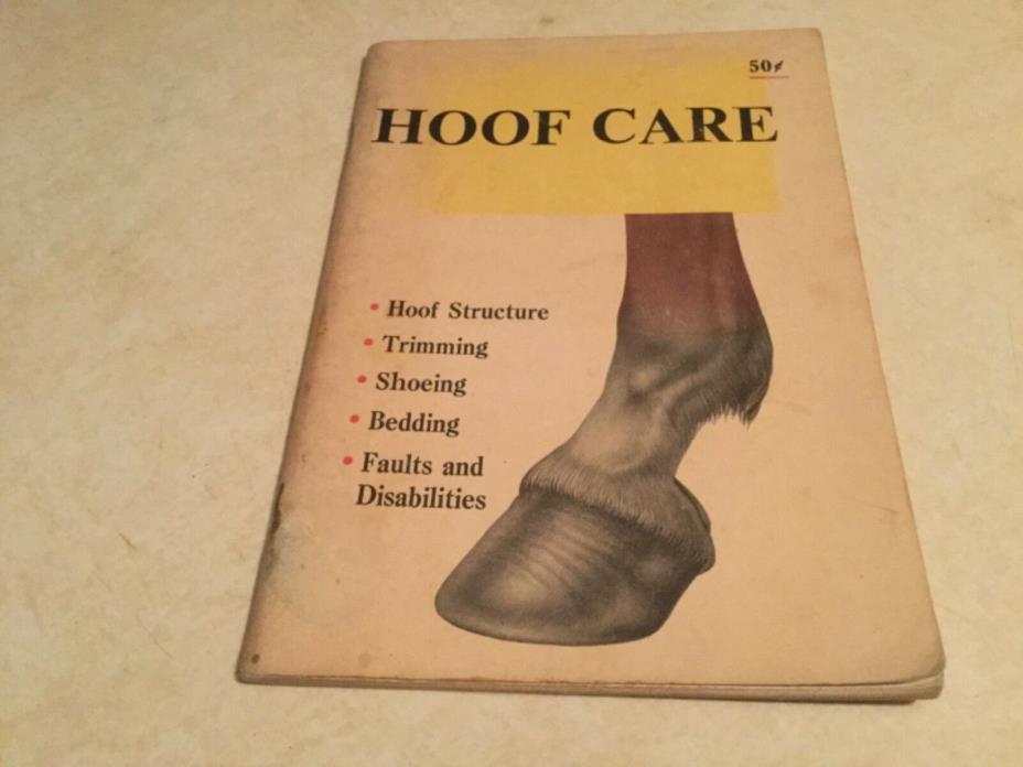 Vintage Hoof Care Reference Manual From Troy Chemical. 1965