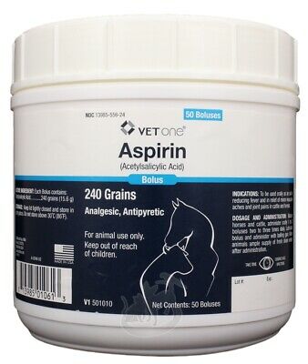 Aspirin 240 g Boluses for Horses & Cattle (50 count)