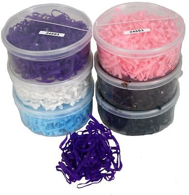 Silicon Horse/Pony Gel Mane and Tail Braiding Bands! Package of 450! Colors!