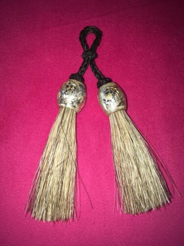 Horse Hair Tassel With Engraved Silver