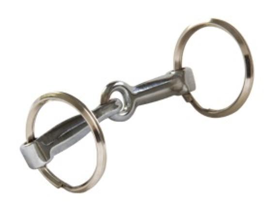 Formay 169906 CP metal western O Ring bit key chain add keys both ends,cowboy,