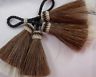 X-large real horsehair tassels  Sorrel over white horse hair tassel  Easy On