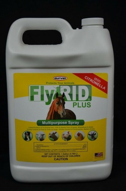 FlyRID Plus Insect Control Multipurpose Spray Indoor Outdoor On-Animal Brand NEW