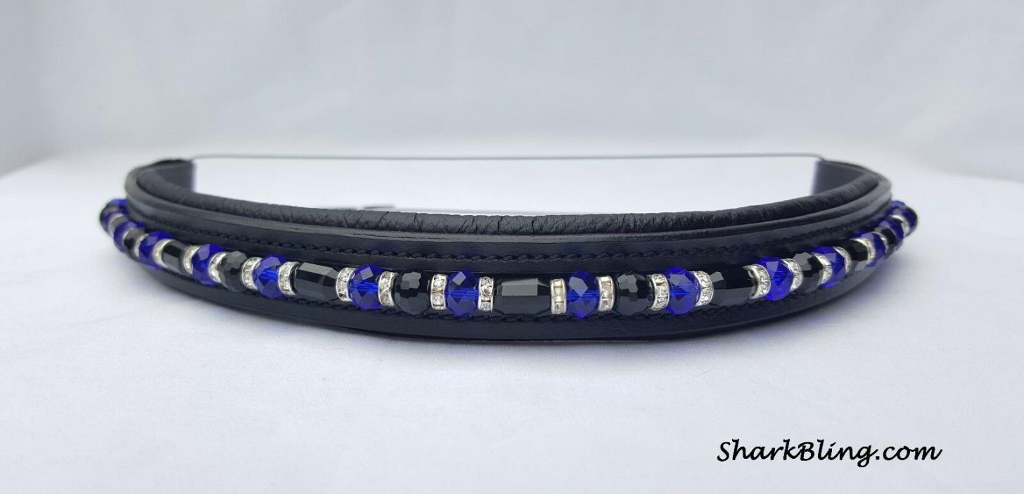 Shark Bling Custom Made Browband 'Blue Night' 15