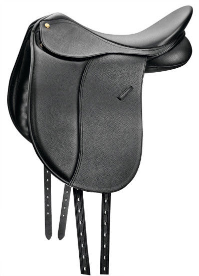 Collegiate Dressage Saddle Black Choose Size - Free Gullet Plate Set!