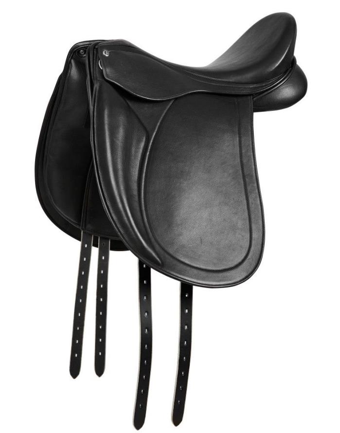 Collegiate Intellect Dressage Saddle Black Choose Size - Free Gullet Plate Set!