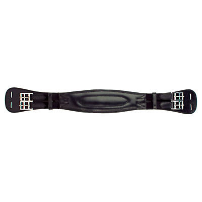 Silverleaf Contoured Padded Dressage Girth with Elastic Ends and Soft Padding