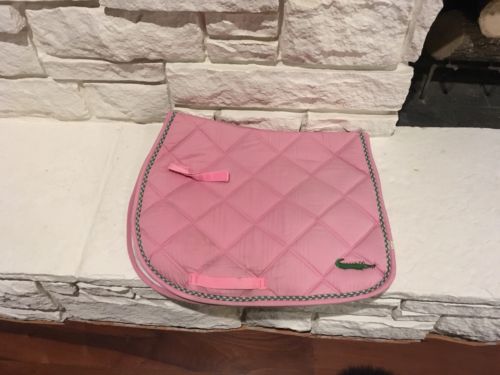 Lettia Collection Pink and Alligator All-Purpose Saddle Pad