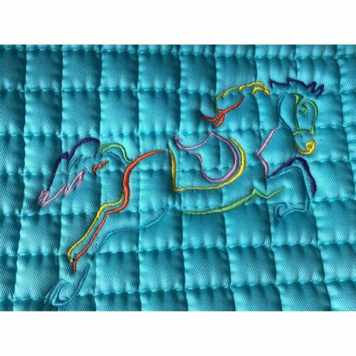 Embroidered Cotton Quilted A/P Pony Pad