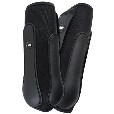 SMALL CLASSIC EQUINE AIR WAVE PRO TECH FLEXIBLE HORSE SPLINT BOOTS BLACK