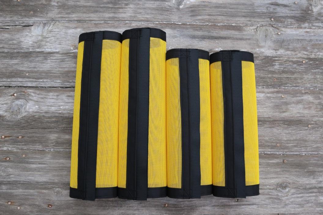 Fly Protection Leg Wraps/Leggings For Horses, Straight Fly Boots Set Of 4,Yellow