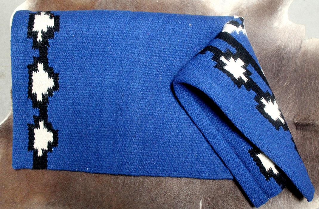 34x36 Wool Western Show Trail Horse SADDLE BLANKET Rodeo Pad Rug  36152