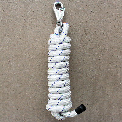 U-H452 HILASON HORSE RIDING POLY ROPING REINS WHITE 1/4