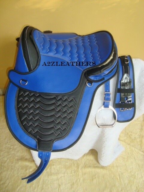 New Brand Exclusive Treeless Synthetic Horse English Saddle Matching Girth All